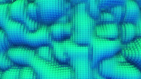 3d Looped abstract caviar background. Wavy surface with ripples and bubbles. Tre Video stock 116500184