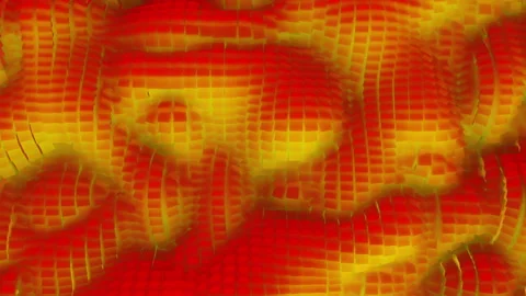 3d Looped abstract caviar background. Wavy surface with ripples and bubbles.Tren Stock Footage 116657122
