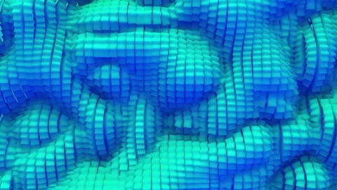 3d Looped abstract caviar background. Wavy surface with ripples and bubbles.Tren Stock Footage 116657230