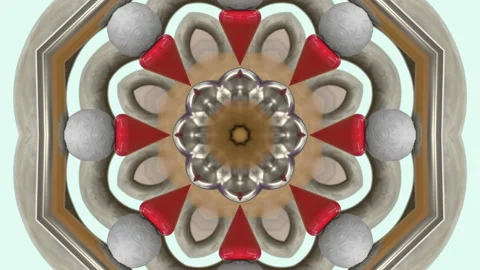 3D Looped Abstract geometric background. Hypnotic kaleidoscope. Stock Footage 149185554