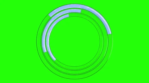 3d Looped animation of Trendy loading neon circles. Progress Icon with alpha cha Stock-Footage 145222763