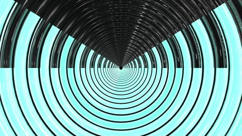 3d Looped Background animation of Trendy loading neon circles. Endless futuristi Stock Footage 138214045