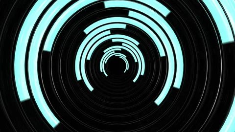 3d Looped Background animation of Trendy loading neon circles. Endless futuristi Stock-Footage 145221432