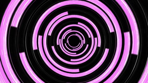 3d Looped Background animation of Trendy loading neon circles. Endless futuristi Stock-Footage 145221799