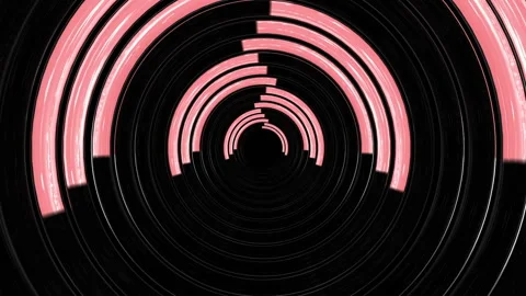 3d Looped Background animation of Trendy loading neon circles. Endless futuristi Stock Footage 145223282