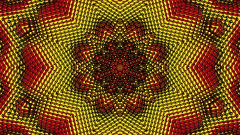 3d Looped beads texture. Abstract ornate decorative background. Hypnotic trendy Stock Footage 116568857
