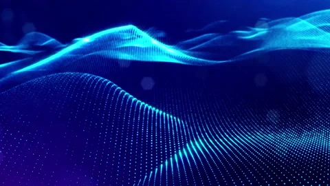 3d looped bg data flow concept, sci-fi background digital space. Blue high tech Stock Footage 168990072
