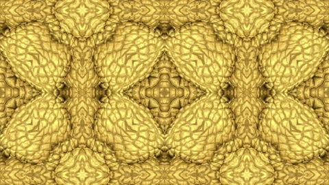 3d Looped hilly texture abstract ornate decorative background. Hypnotic tuberous Video stock 116342552
