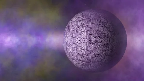 3d looping abstract space planet with cosmos dust Vídeos de archivo 333215368