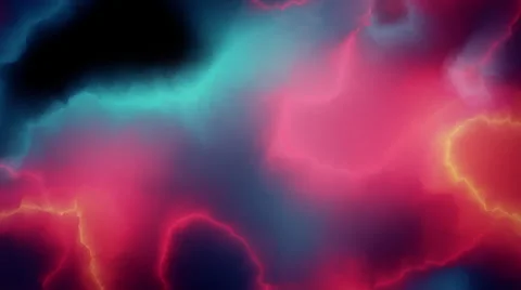 3D Looping Background - Electric clouds Stock Footage 45525198