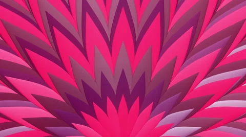 3D Looping Background - Magenta feather pattern growing and spreading Stock Footage 45525252