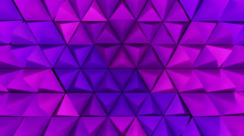 3D Looping Background - Purple pyramid peaks thrust in hexagon pattern Stock Footage 45525249