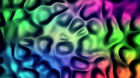 3D Looping Background - Satin multicolor craters Stock Footage 45525172