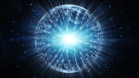 3d looping binary data sphere network technology animation copy 库存影片 341156364