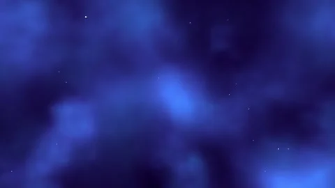 3D Looping of Cosmic Blue Clouds Mystical Night Sky Nebula with Stars Background Vidéo 338133010