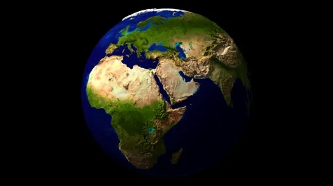 3D Looping Geo Globe. Alpha Channel Video stock 6911022