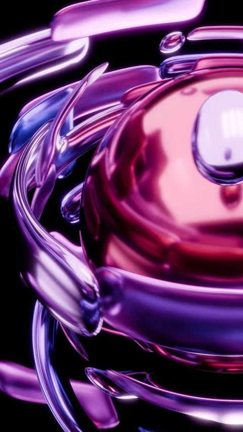 3d looping sphere abstract background Video stock 303668382