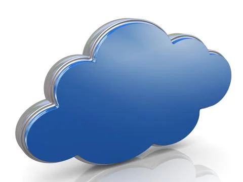 3d loud computing concept Illustrazione stock