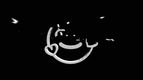3D love emoji button Animation with increasing counting of numbers on isolate Видео 153822807