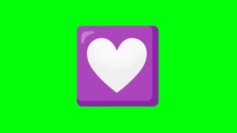 3D Love Icon Green Screen Animation Видео 337924288