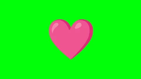 3D Love Icon Green Screen Animation Stock Footage 337924837