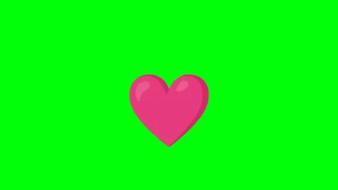 3D Love Icon Green Screen Animation Stock Footage 337924856
