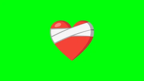 3D Love Icon Green Screen Animation Stock Footage 337924857