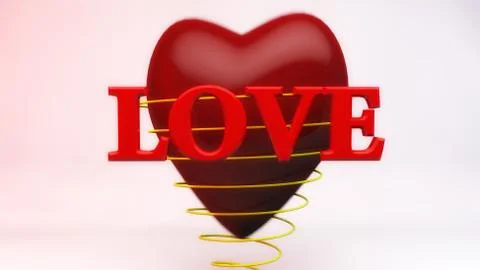 3d Love Stock-Illustration
