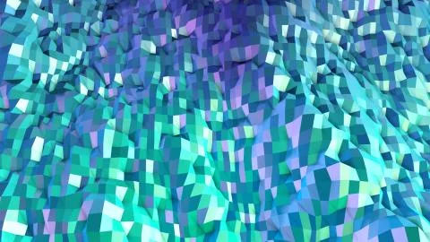 3d low poly abstract geometric background with modern gradient colors. 3d Illustrazione stock