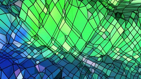 3d low poly abstract geometric background with modern gradient colors. 3d Illustrazione stock