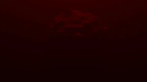 3d low poly animation of a coronavirus, the bacterium rotates  Stock Footage 126653475