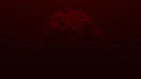 3d low poly animation of a coronavirus, the bacterium rotates  Video stock 126653563