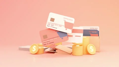 3d low poly animation delivery, payment, and communication Stock Footage 235537549