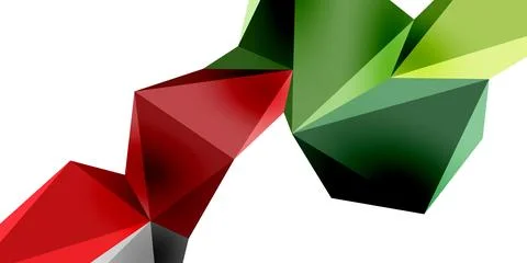 3d low poly triangle design elements イラスト素材