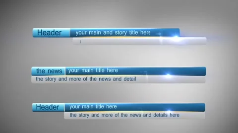 3d lowerthirds folder After Effects stock