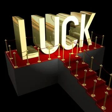 3D luck concept Stock Illustration