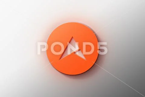 3D Luminous logo mockup PSD Template