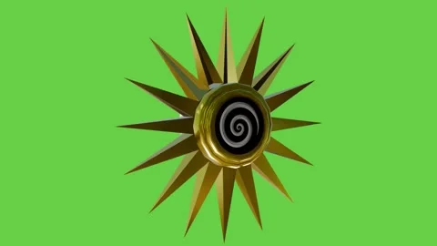 3D LW Poly model of the sun rotating on a chroma key background. Stock Footage 329889506