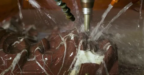 3D Machine Marble processing 库存影片 74257129