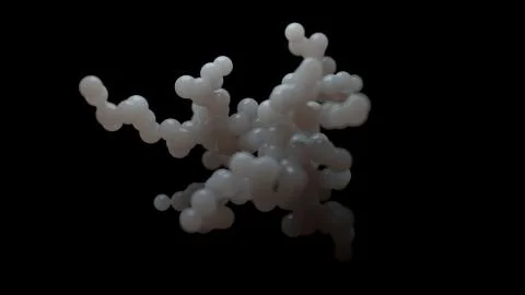 3d macro abstract background. Organic forms. Microfloaties or cell concept. S Stock Illustration
