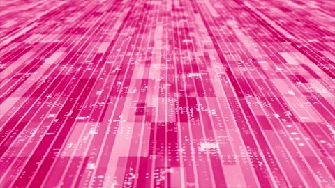 3D magenta striped box pattern moving technology cyberspace background Stock Footage 272429901