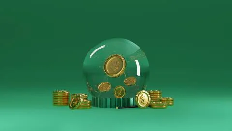 3d magic money Stock Illustration