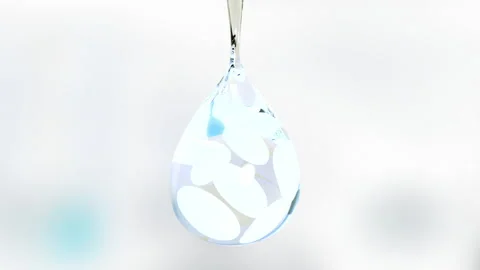 3D Magic Serum bubble through the skin layer and reduce up saggy skin of the  Video stock 223772913