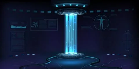 3d magic stage, lab digits. Futuristic planet space, product for tech show, ai Stock Illustration