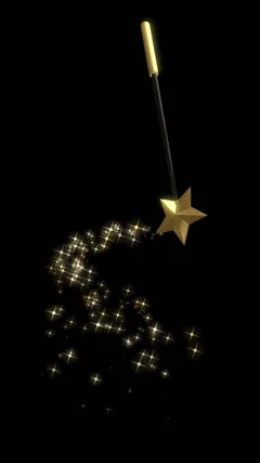 Magic sparkles fairy dust wand pArt Objectsicle trail gold silver  transition Stock Video Footage by ©dyvision #69324081