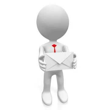 3D mail concept 스톡 일러스트