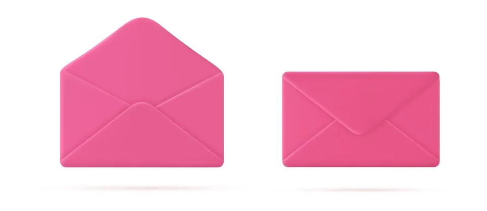 3d mail envelope icon Illustrazione stock