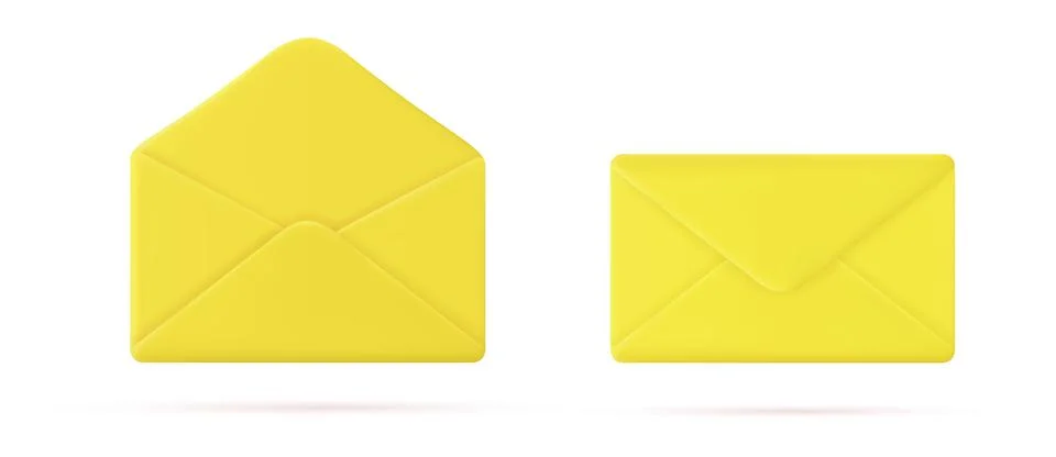 3d mail envelope icon Stock Illustration