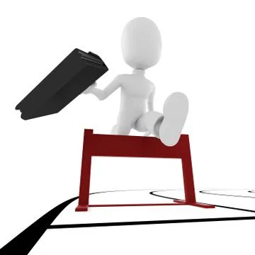 3d man competition Stock Illustration