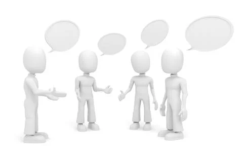 3d man, conference 库存插图